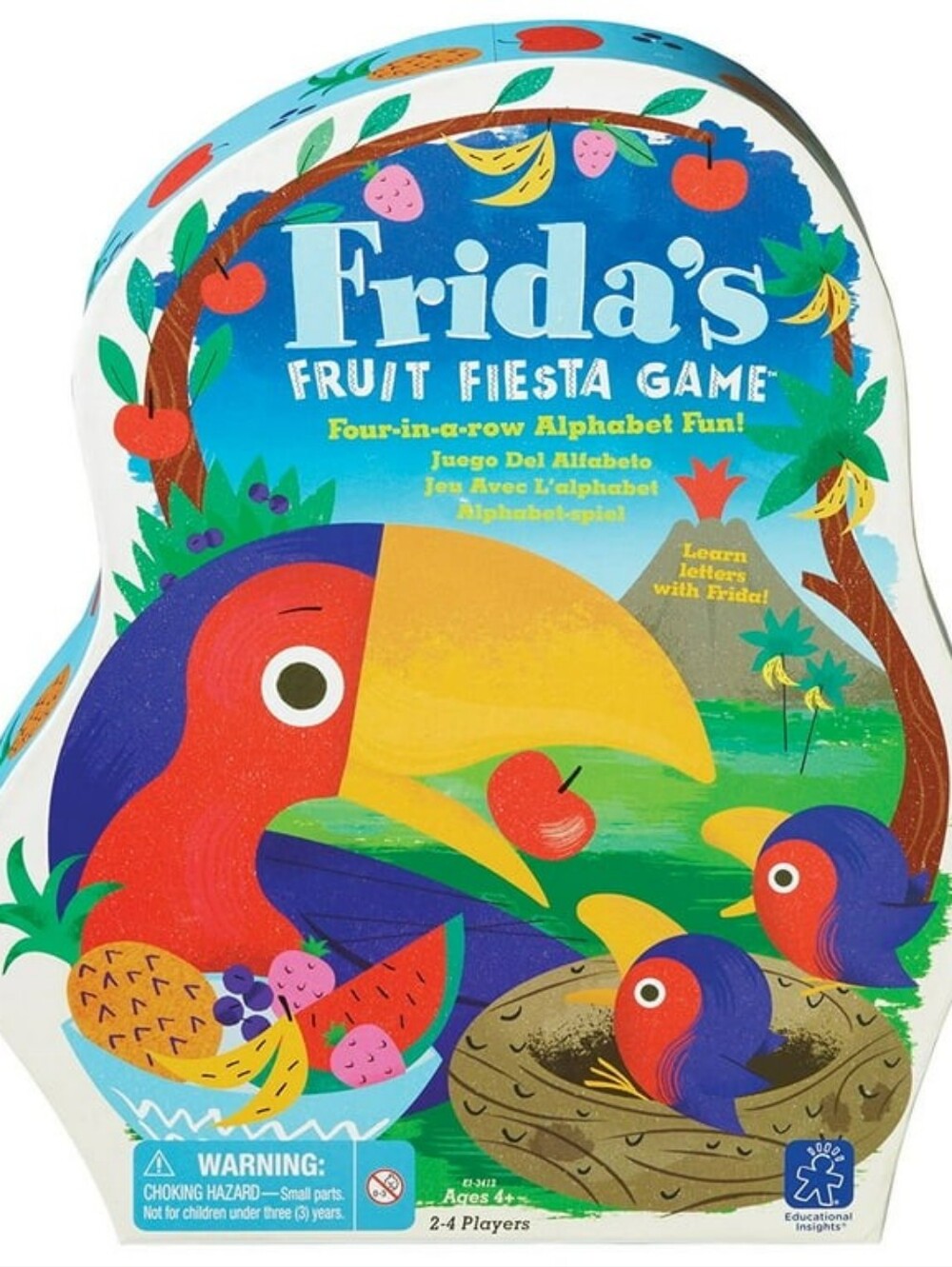 Educational Insights Frida's Fruit Fiesta Alphabet Board Game Toddler Learning
